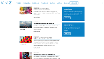 Kinoklub Zagreb website thumbnail
